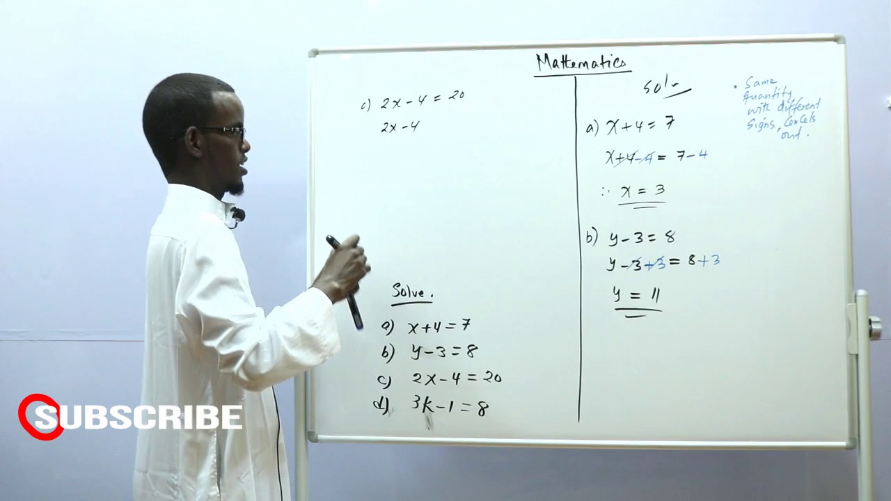 Mathematics; Al-gebra-Equation