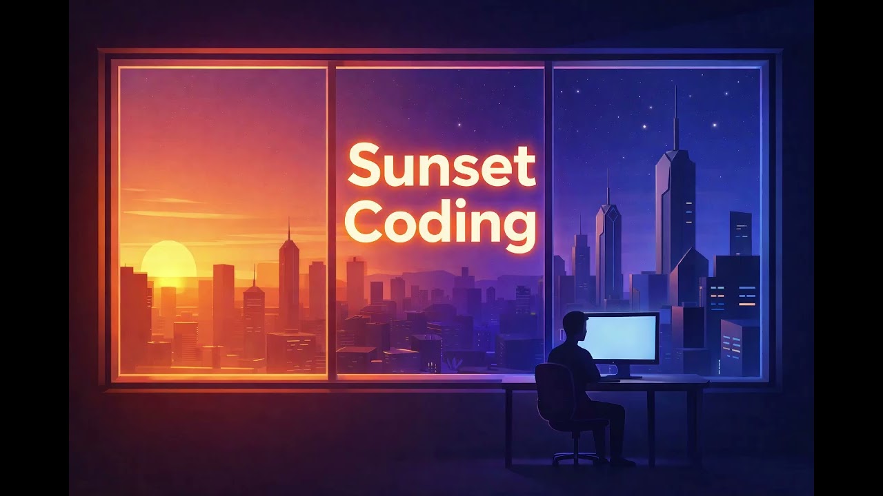 1 Hour Coding Music — Sunset Lo-Fi for Deep Work