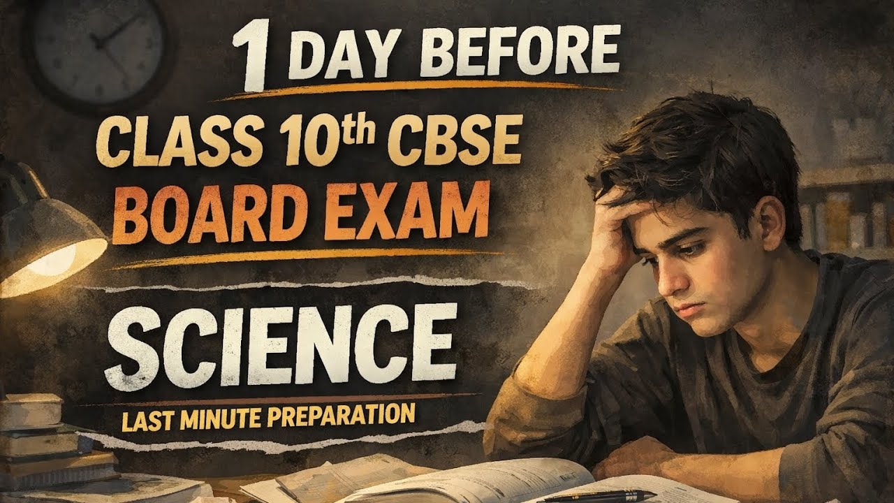 1 Day Before Class 10th CBSE Board Science Exam 😰 | Revision Strategy |JNV Hostel Life 2026 #Day 45