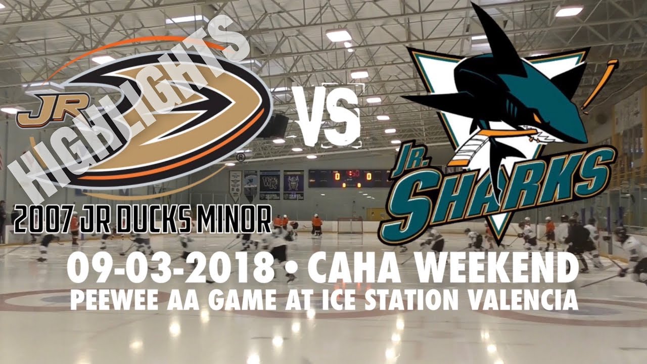 HIGHLIGHTS 2007 Lakewood Jr Ducks Minor vs San Jose Jr Sharks. Peewee AA (09-03-2018)