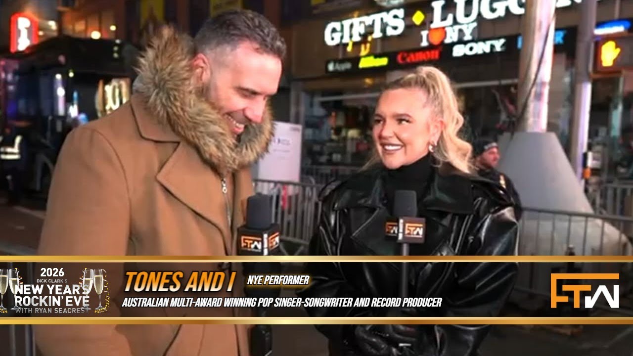 Todd interviews Australian Pop Artist, Tones and I - 2026 Dick Clark's New Year's Rockin' Eve I NYC