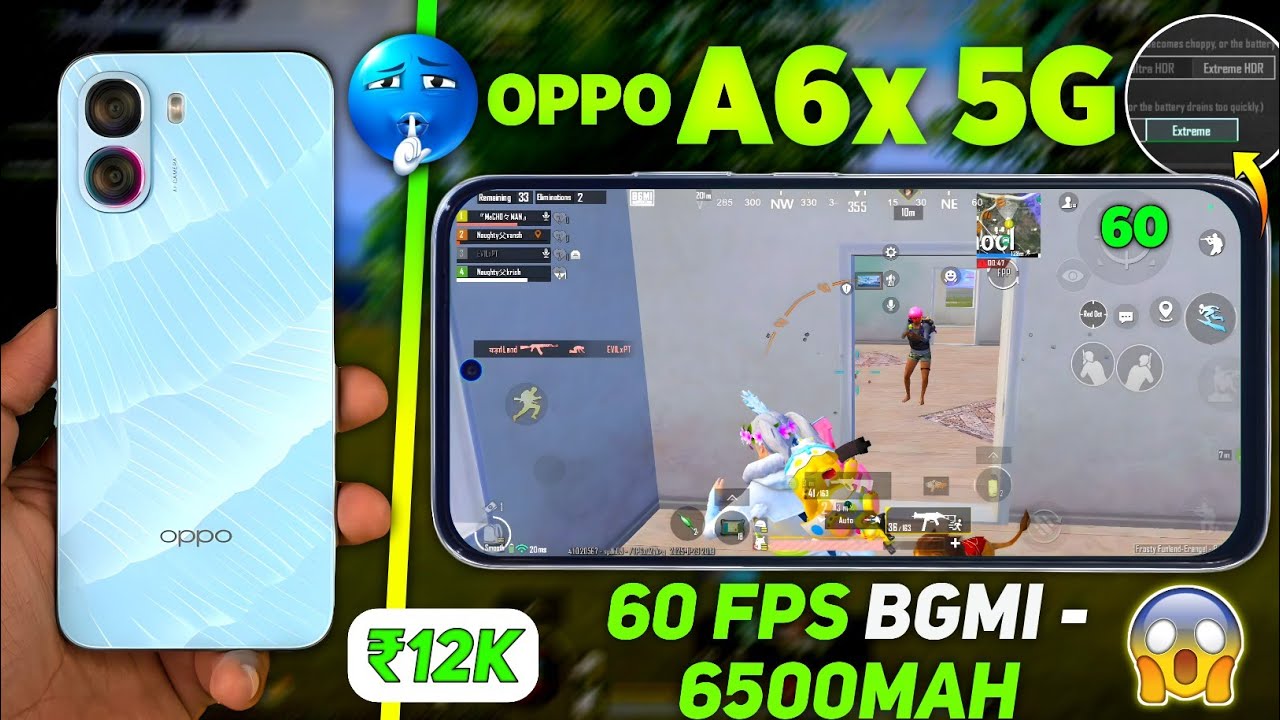 Oppo A6x 5G - BGMI Test, PUBG Test - ( Worst Phone Ever 🫩 Don't Waste Your Money!) Gaming Explained 