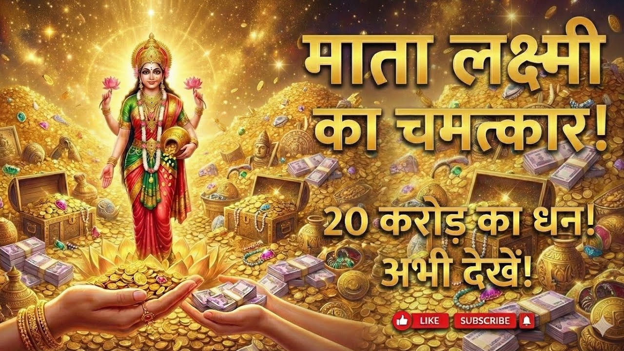 माता लक्ष्मी का चमत्कार 20 करोड़ का धन अभी देखे @MATALAXMISANDESH 