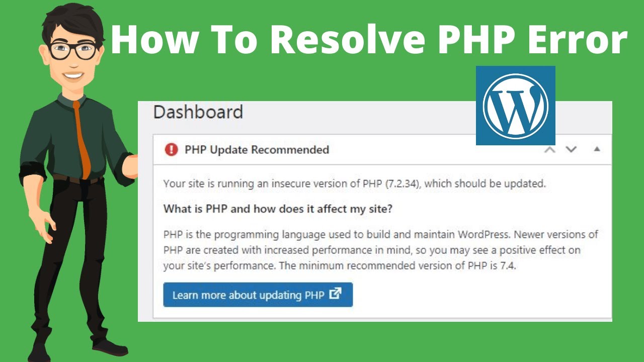 How To Resolve PHP Update Required Error In WordPress