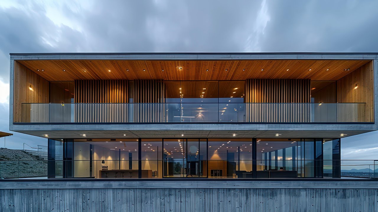 The Most Beautiful Modern Single Story Concrete House Designs Featuring Gorgeous Wooden Facades!