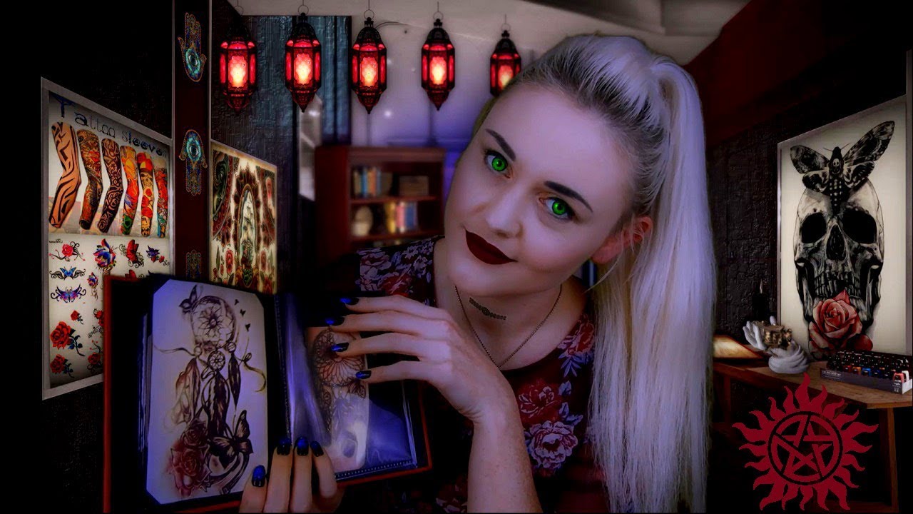 [ASMR] Tattoo Shop - Witch Gives You A Tattoo
