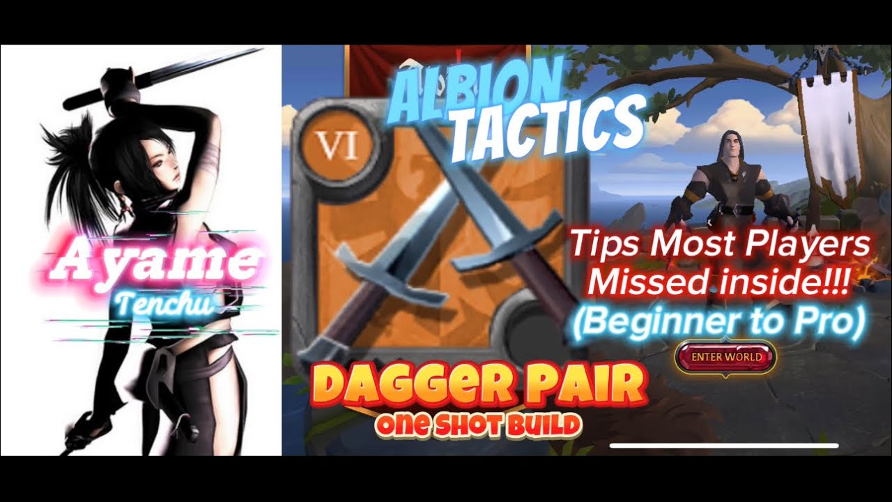 Albion Tactics Dagger Pair One Shot Build | Fights & Guide | Albion Online (Beginner to Pro)