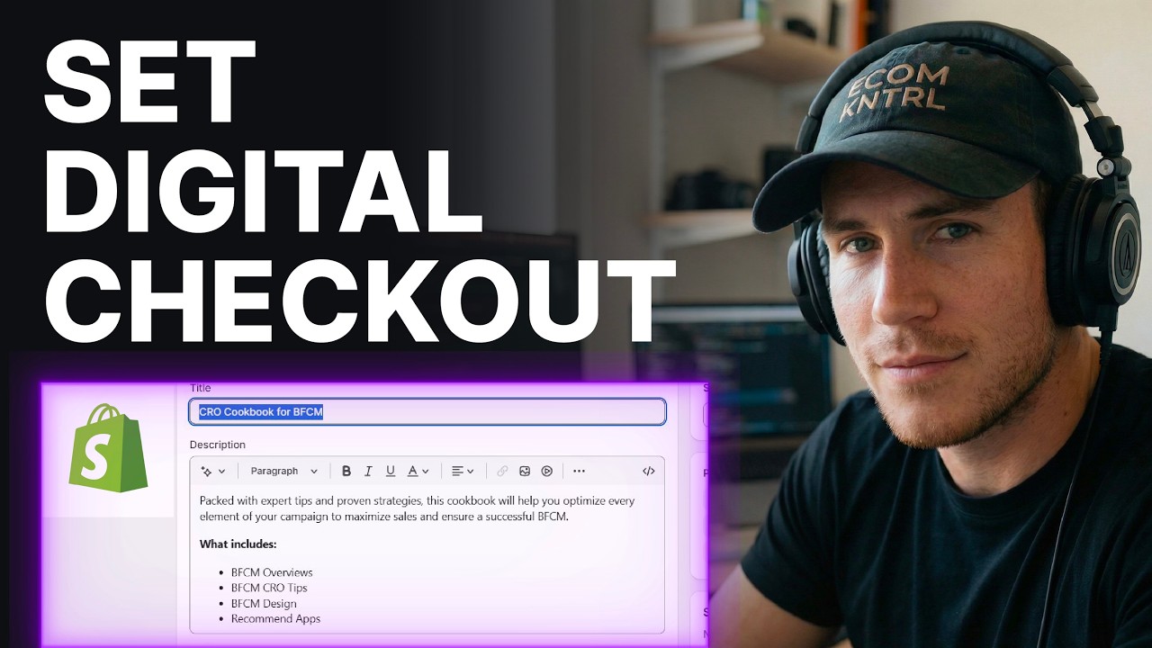 How To Checkout For Digital Products On Shopify (2026) | Checkout Setup