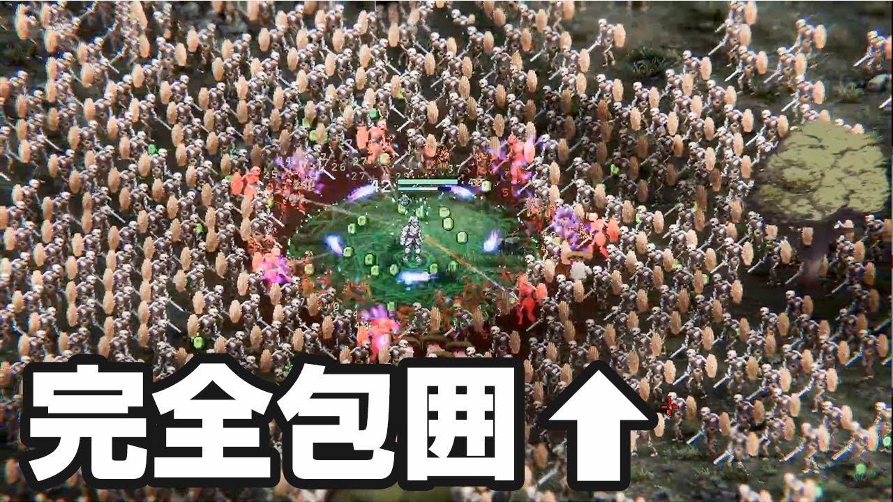 1000人の敵に包囲され武器を強化して戦うゲーム【Rogue : Genesia】