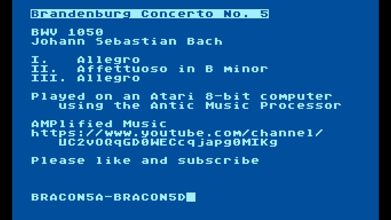 Brandenburg Concerto No. 5 – Johann Sebastian Bach