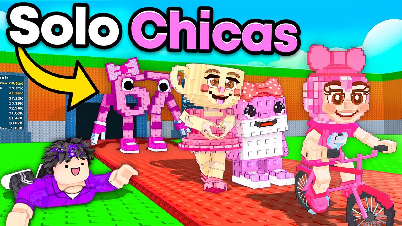 De $0 a $100 TRILLONES SOLO con BRAINROT CHICAS en Steal a Brainrot