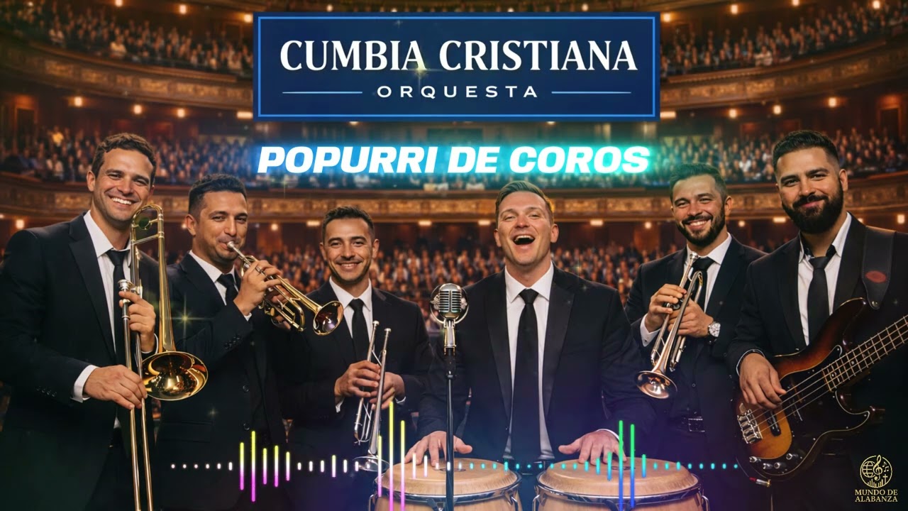 Cumbia Cristiana Orquesta.  Un popurri de Coros que te harán disfrutal el día.