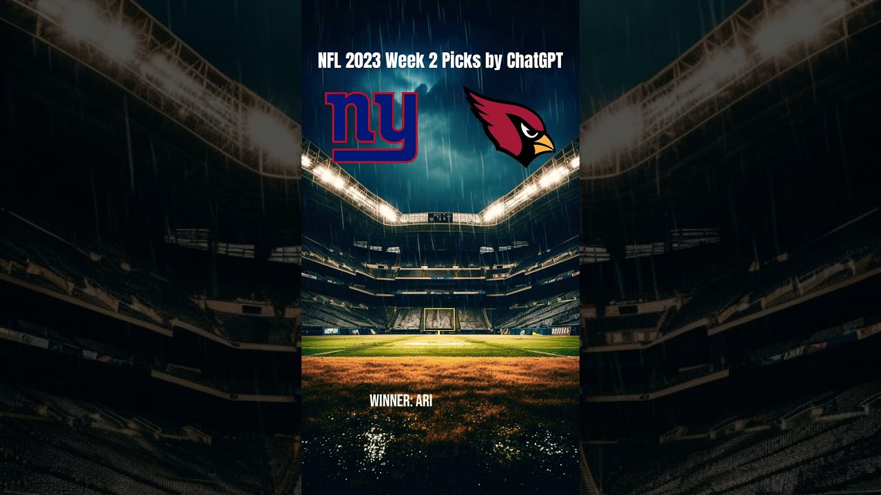 NFL 2023 Week 2 Picks Predictions by ChatGPT AI