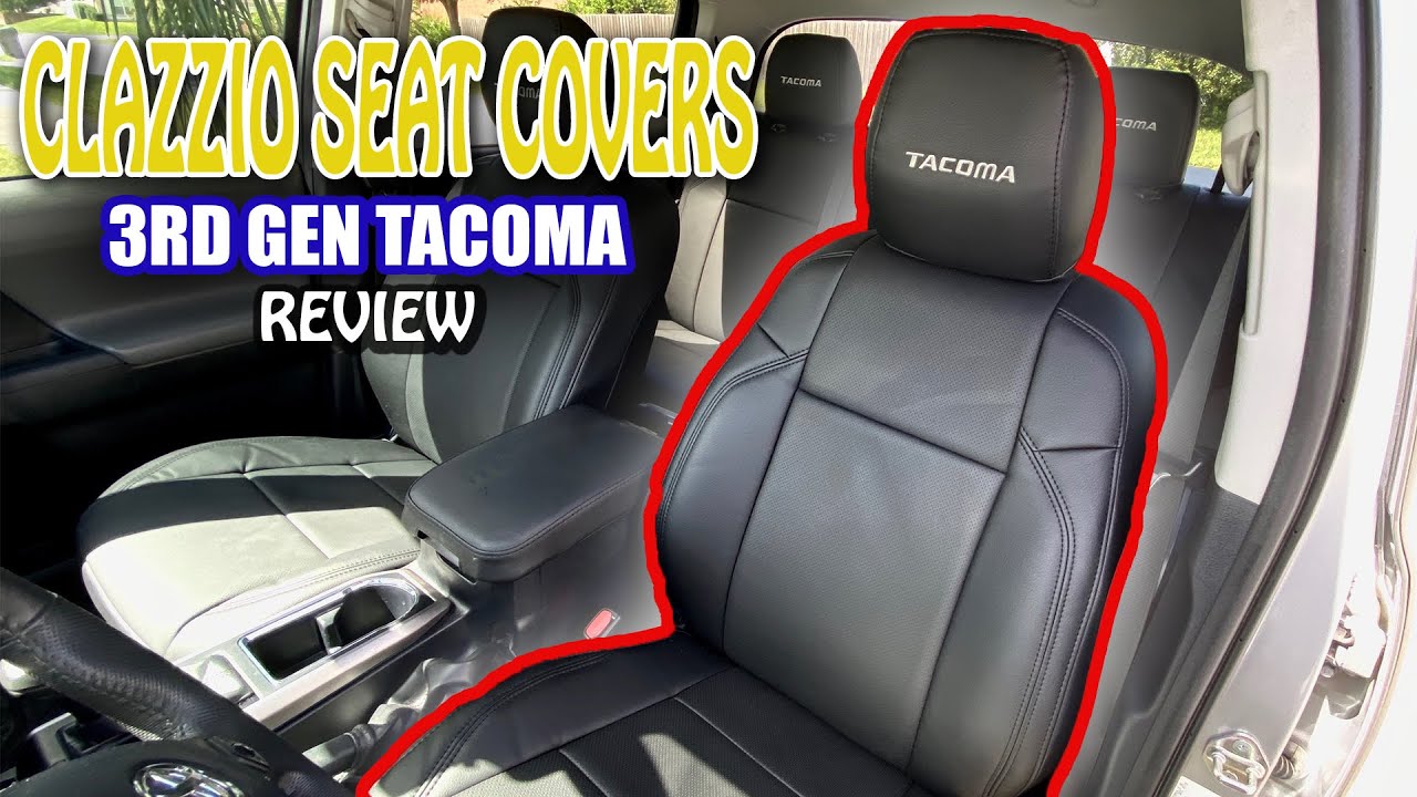 BEST 2016-2021 TOYOTA TACOMA SEAT COVERS!! | Clazzio Leather Seat Cover | 3rd Gen Tacoma
