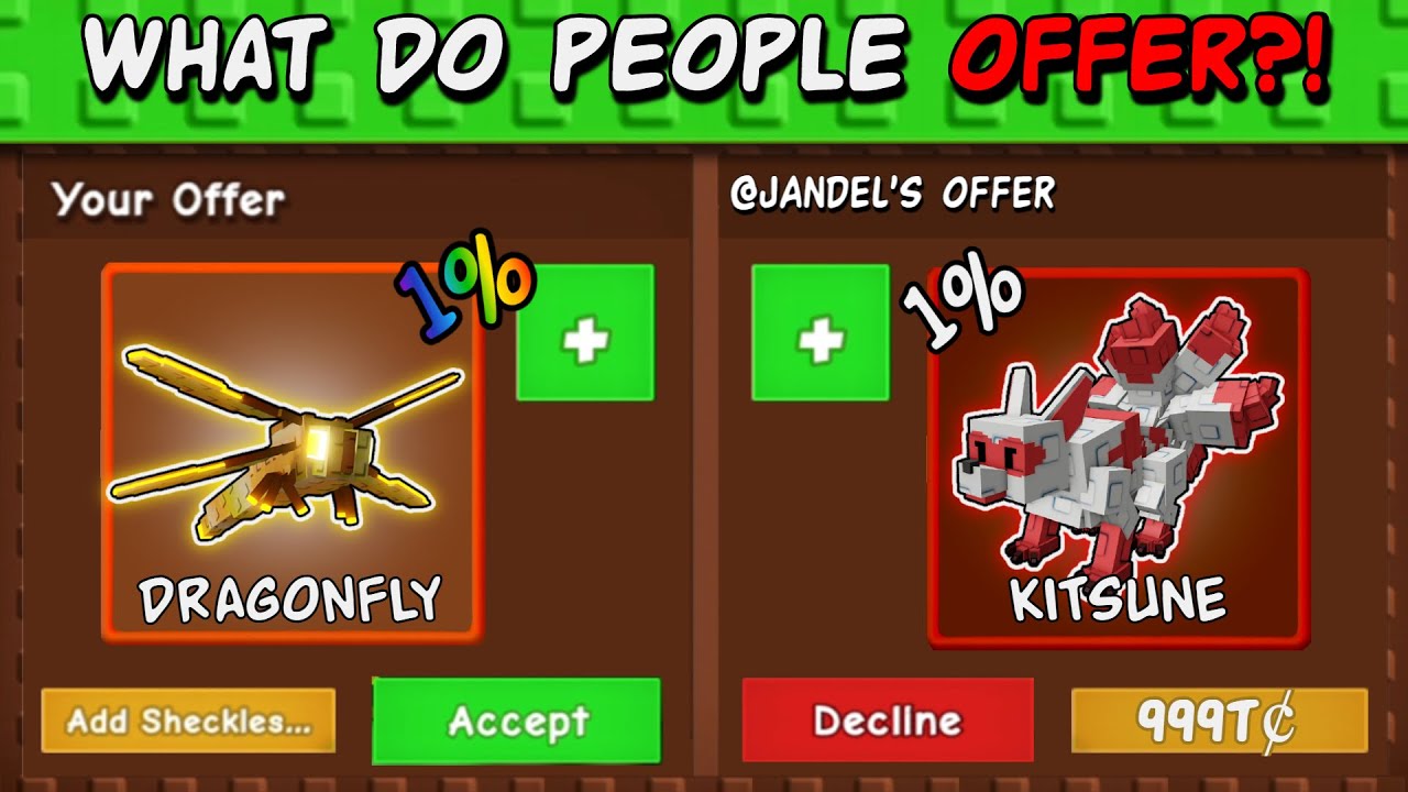 What Do People Offer For Dragonfly in Grow A Garden..