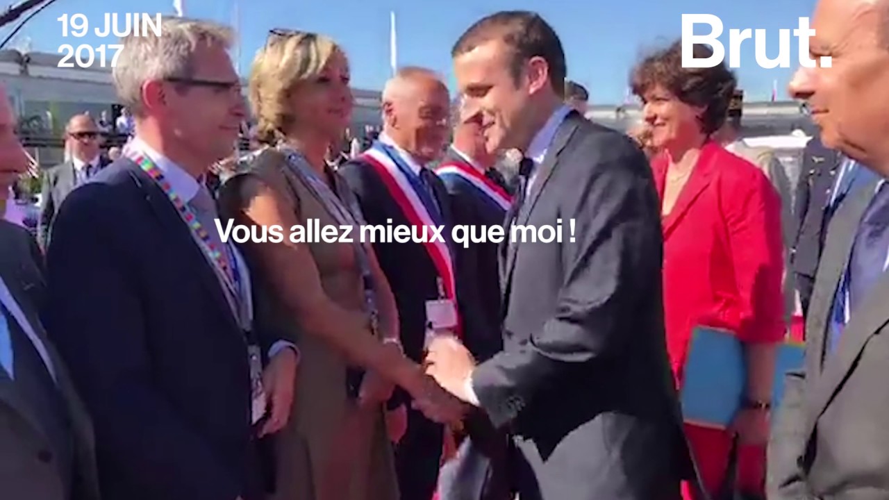 Val&eacute;rie P&eacute;cresse croise Emmanuel Macron au salon du Bourget
