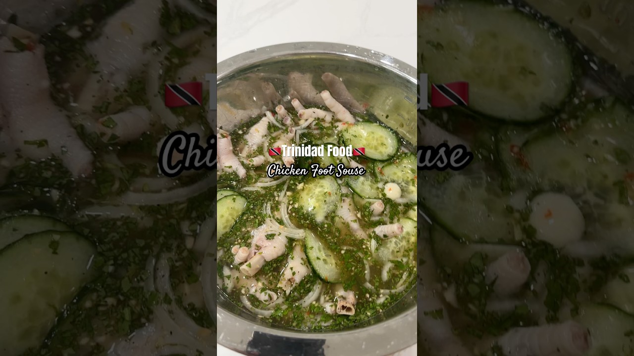 🇹🇹Trinidad Chicken Foot Souse Recipe👇