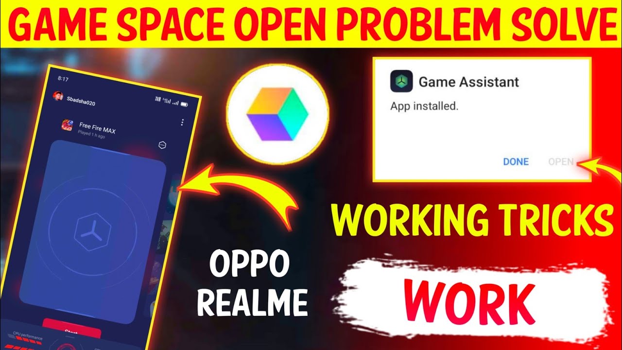 How to oppo Realme game space update !! game space not working problem solve ...