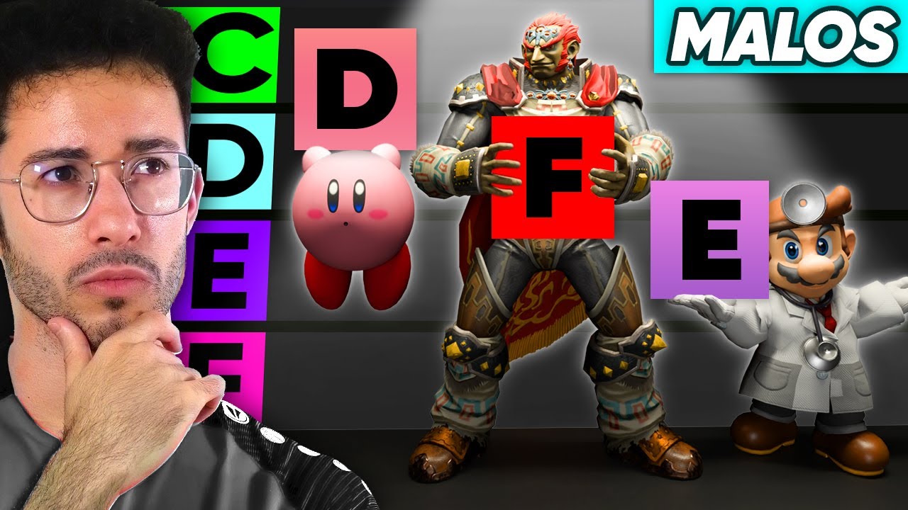 Los PEORES PERSONAJES de Smash Ultimate | La TIER LIST DEFINITIVA
