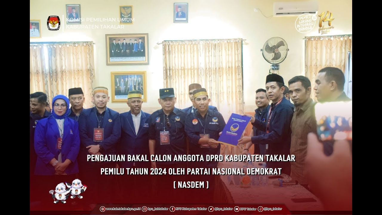 Pengajuan Bakal Calon Anggota DPRD Partai NasDem Takalar