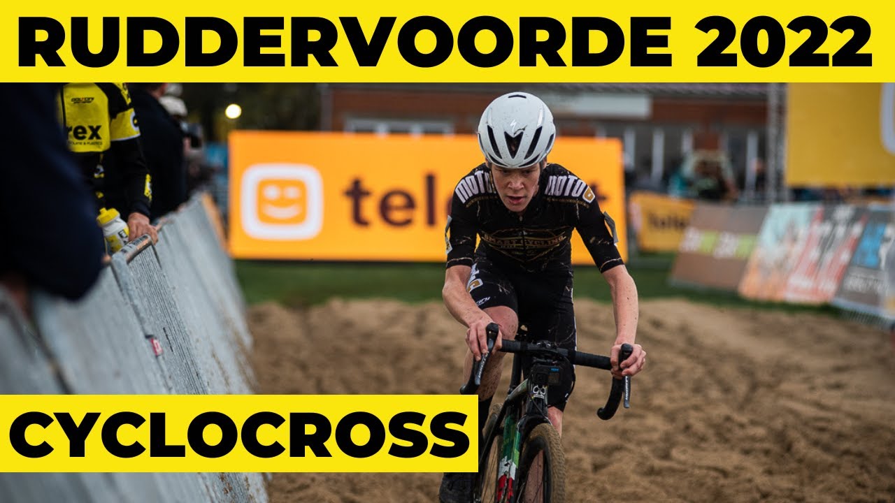 CYCLOCROSS RACE @ RUDDERVOORDE (BELGIUM) - U17 - GoPro LAP - POV Cyclist on board BIKE