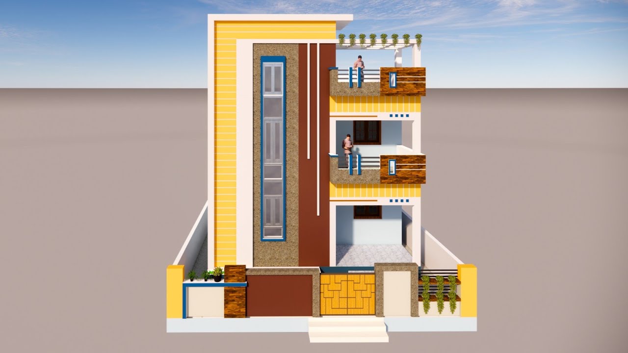 26x50 House Design ! 26 by 50 ghar ka design #2bhk_house 