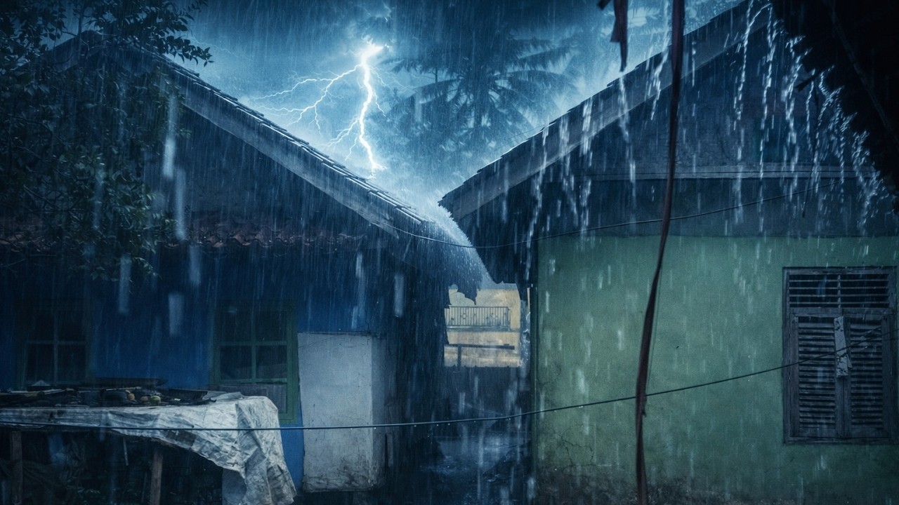 Super Heavy Rain on Roof | Instant Calm, Deep Sleep & Anxiety Relief 🌧️