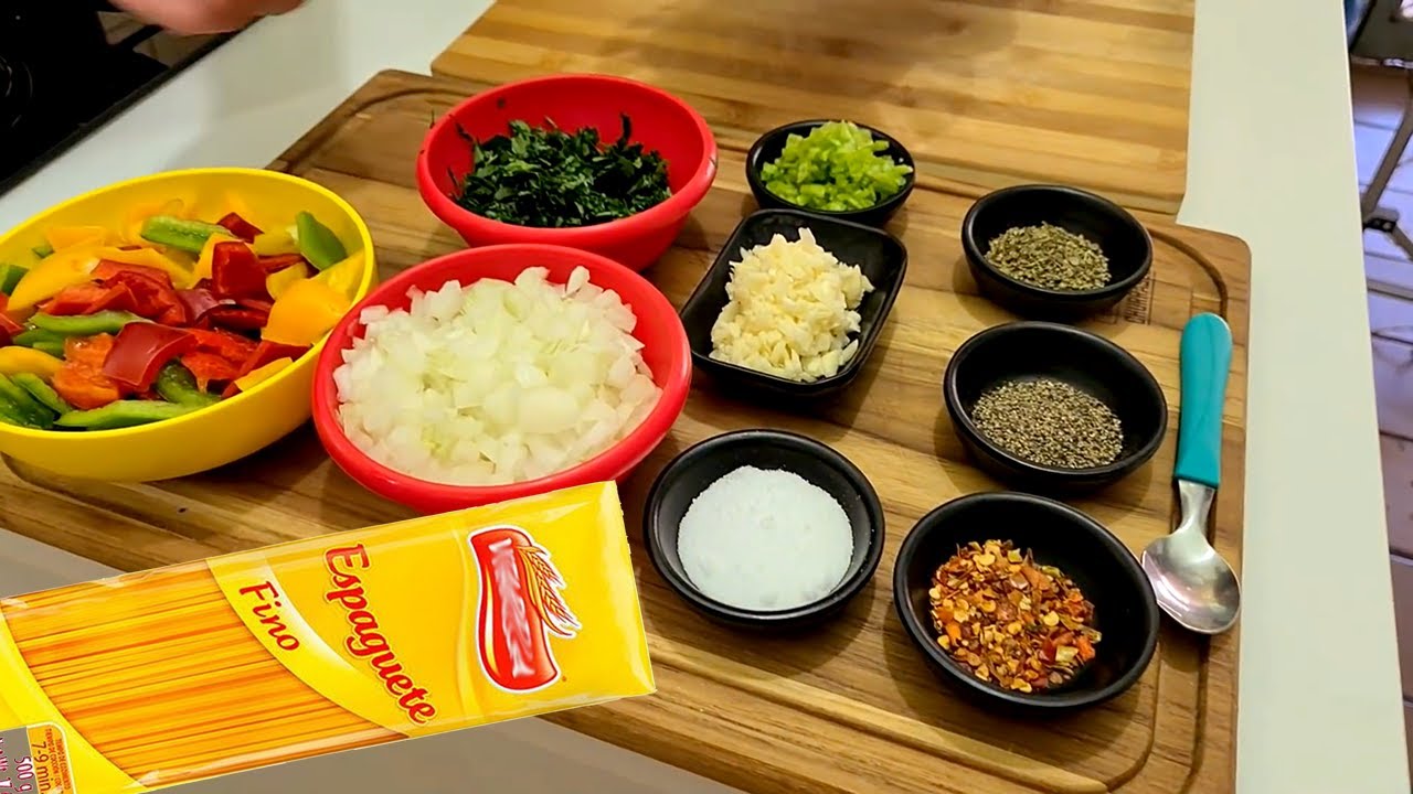Seu Macarrão diferente almoço completo em casa