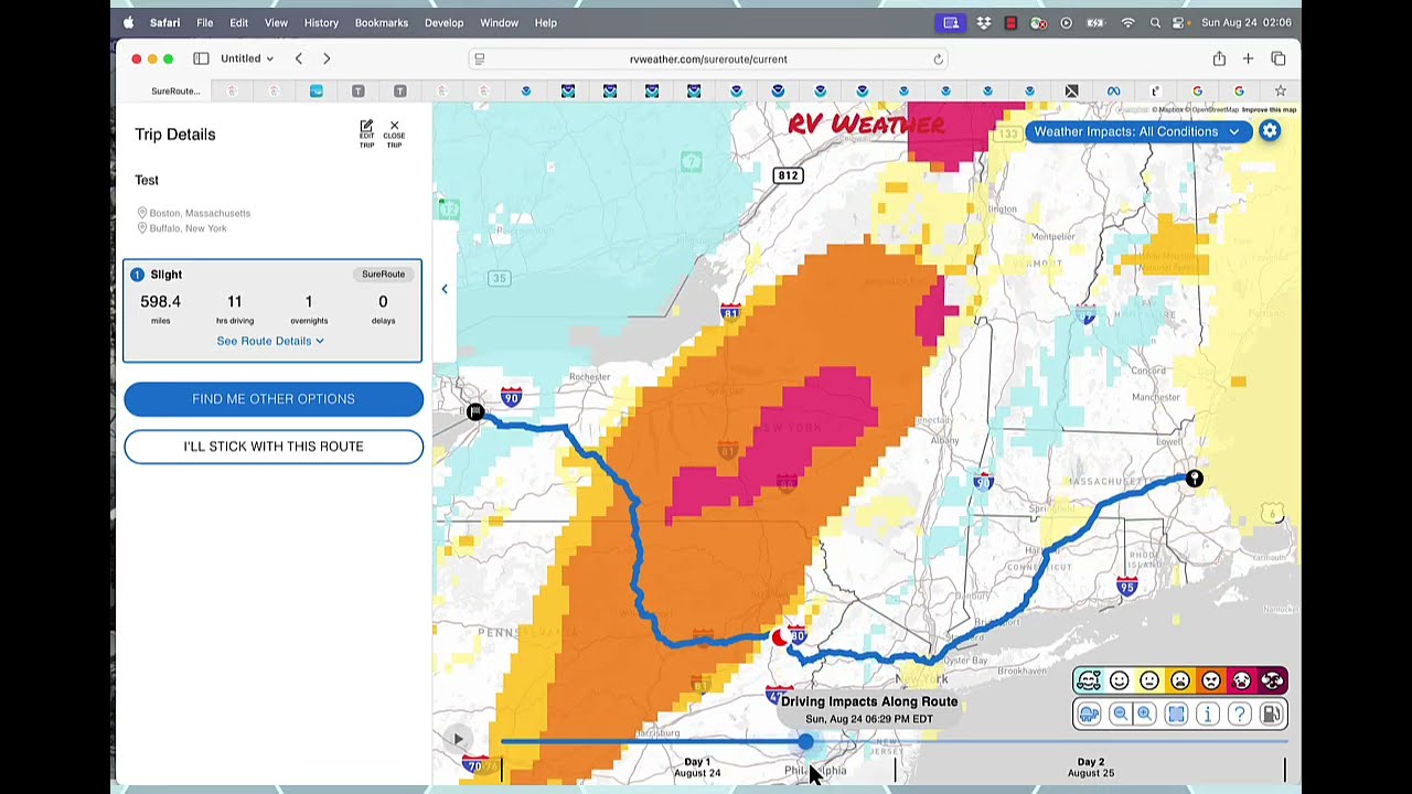How to create a basic trip route using SureRoute