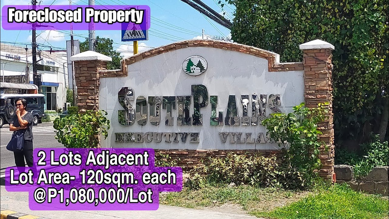 SouthPlains Executive Village Brgy Sabang Dasma Cavite 2 lots adjacent LA120sqm each @P1,080,000/lot