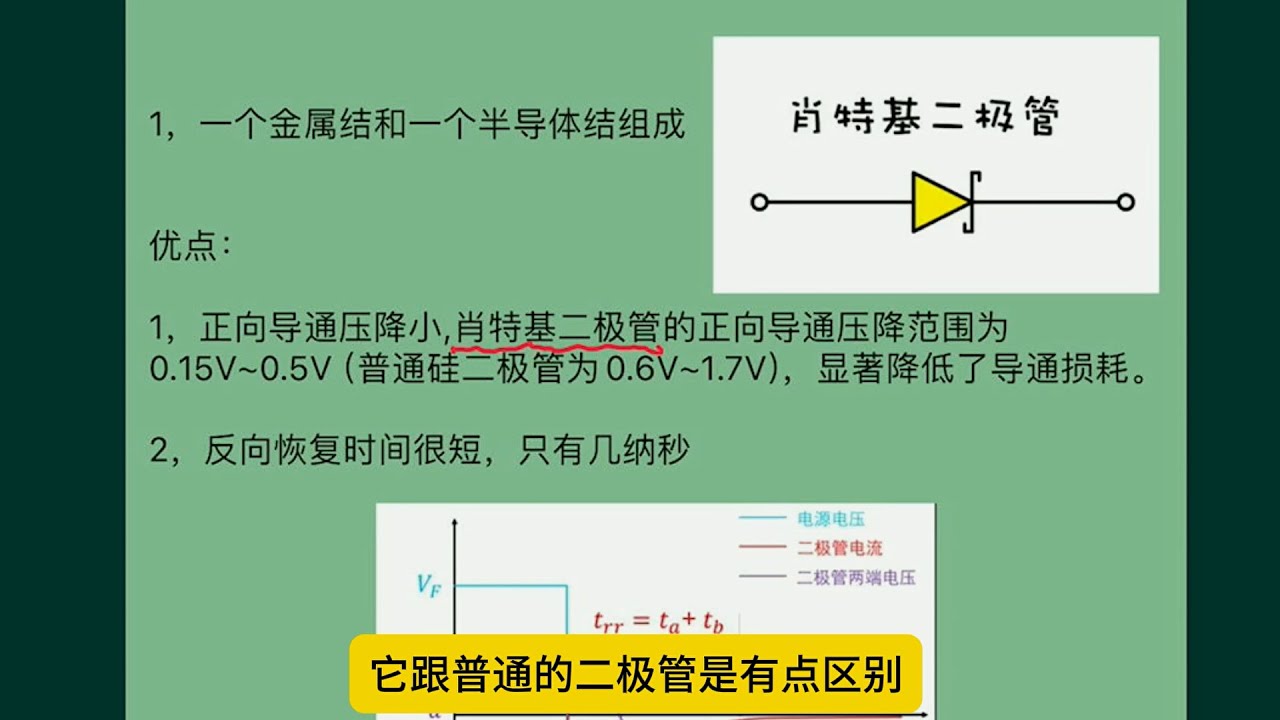 肖特基二极管有什么优秀特性，续流二极管有什么用