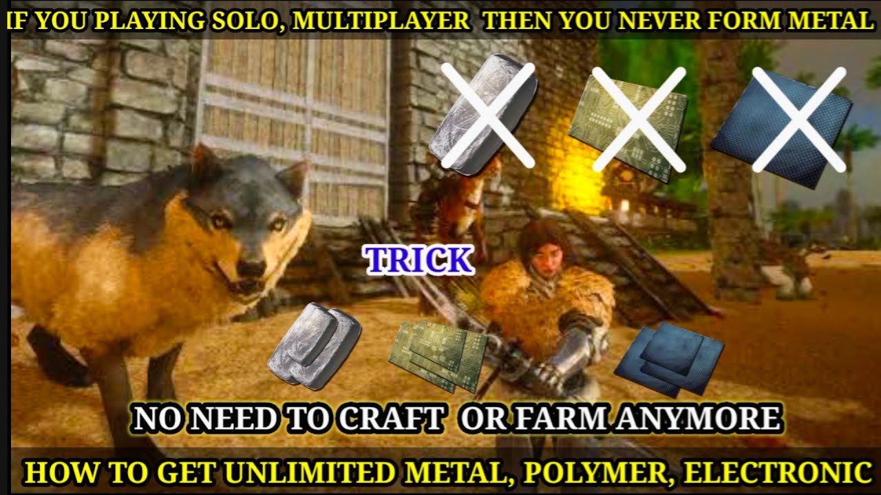 UNLIMITED METAL INGOT, POLYMER, ELECTRONIC IN SOLO (EASY,MEDIUM,HARD,BRUTAL) AND MULTIPLAYER AS WELL