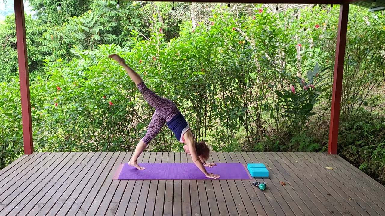 60 min. Yoga - using Yoga blocks.