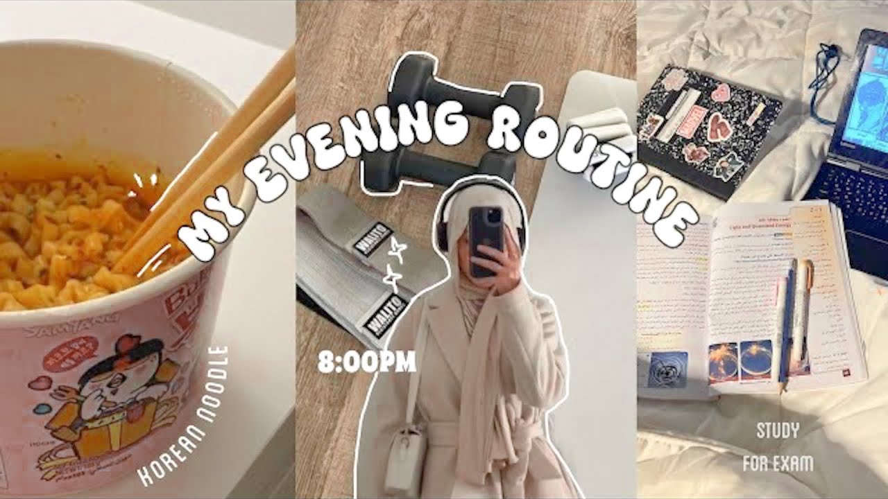 روتيني المسائي بعد المدرسه 🌟• مذاكره للاختبار 📚• جربت الاندومي الكوري 🍜• رياضه 🏋🏻‍♀️• تسوق 🛒 •