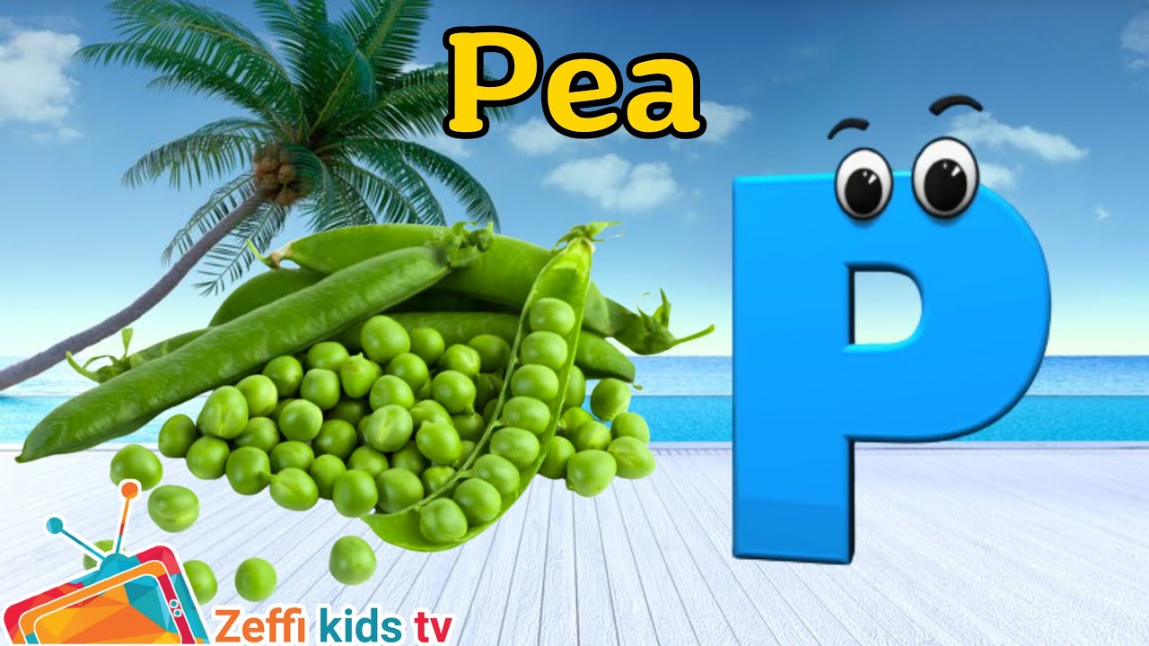 Phonics Fruits and Vegetables Phonics for Kids, Learn ABC, Alphabet Letters, zeffi kids tv