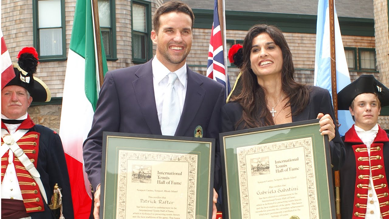 Patrick Rafter, Gabriela Sabatini, International Tennis Hall of Fame Induction, 2006