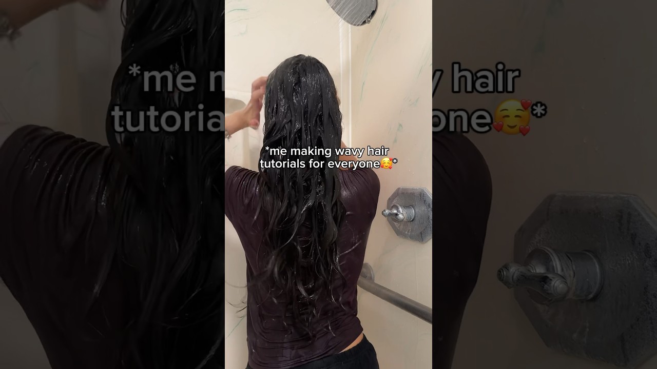 Wait I thought everyone showered with their clothes on🤯 #wavyhair #hairtok