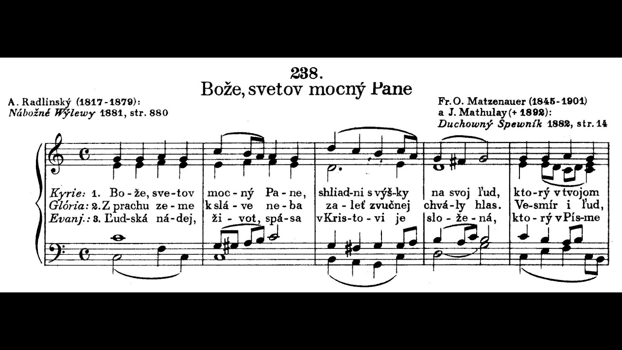 JKS 238 - Bože, svetov mocný Pane