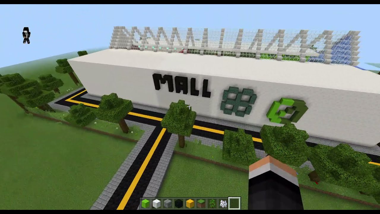 mini shopping no minecraft (não demorou pra construir, só 2 dias e acabei. Não é tão pequeno)