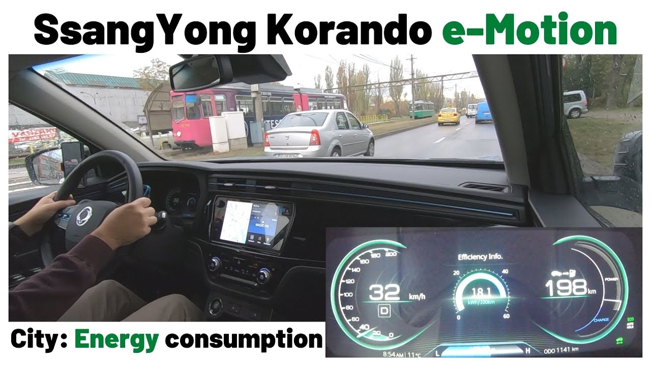 SsangYong Korando e-Motion: City Drive Energy Consumption