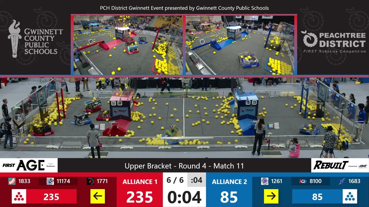 Playoff Match 11 (R4) - Overhead - PCH District Gwinnett Event presented by GCPS