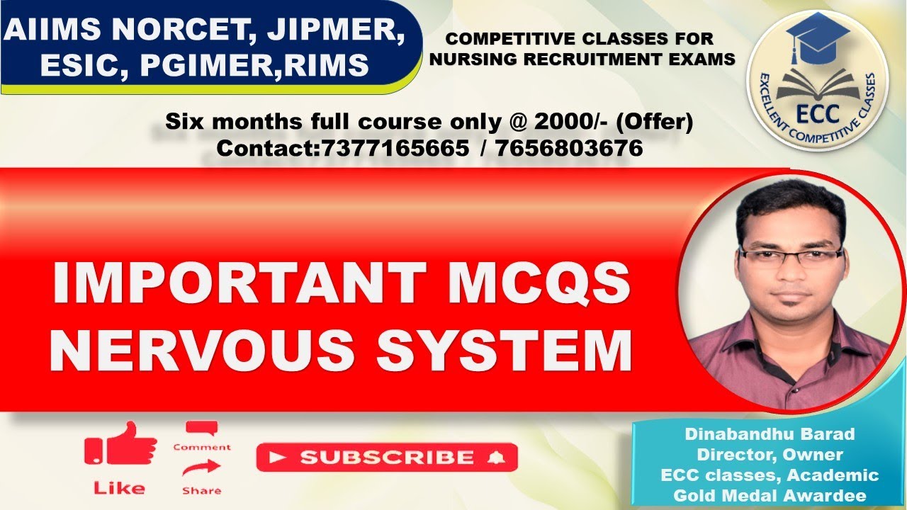MCQ ON NERVOUS SYSTEM