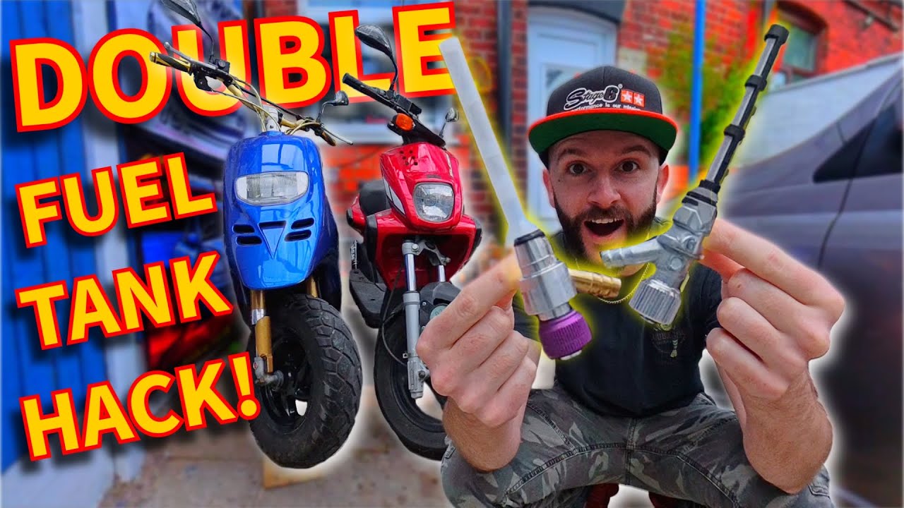 Delete Your Oil Pump & Gain a Second Fuel Tank! (Scooter Pre-Mix Conversion)
