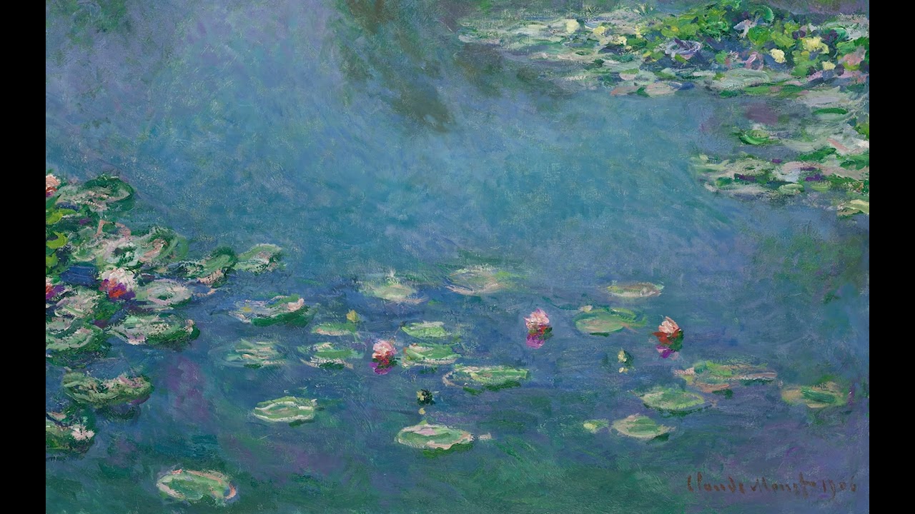 Water Lilies (1906) by Claude Monet. Artistic Screen Overlay