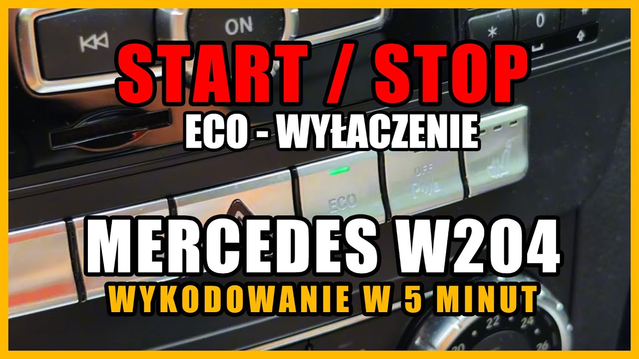 🛑 MERCEDES W204 W212 ECO START STOP - WYŁĄCZENIE 🛑 - ZMIANA STATUSU | DKMOTO.PL