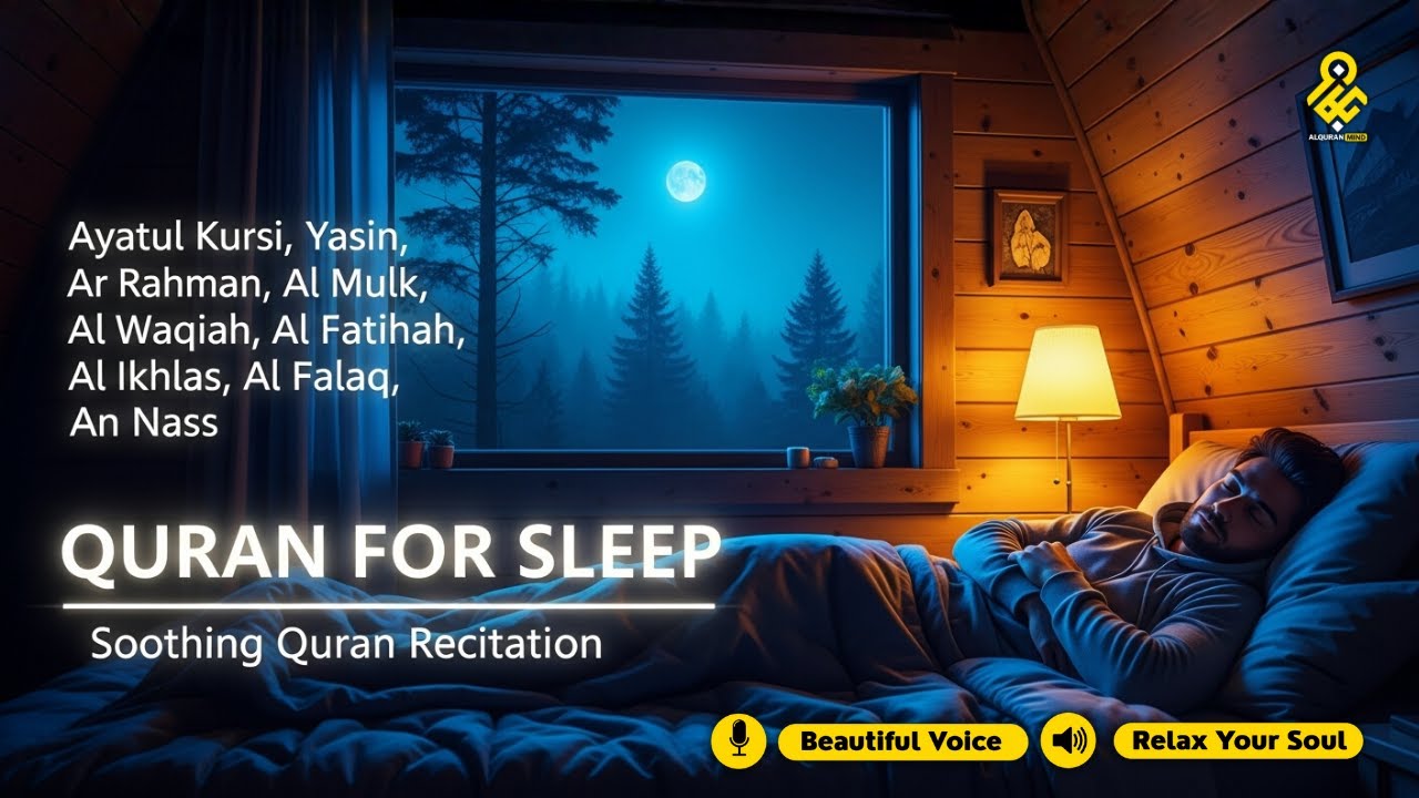 Beautiful Quran For Deep Sleep ✦ Ayatul Kursi, Yasin, Rahman, Waqiah, AlMulk By Alaa Aqel