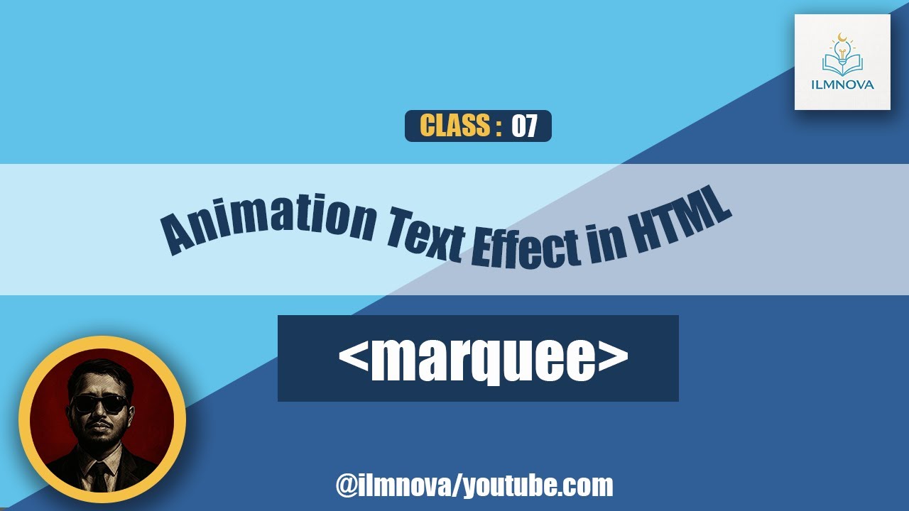 HTML Course For Beginners | Text Animation | Marquee Tag #html #animation #htmlcourse