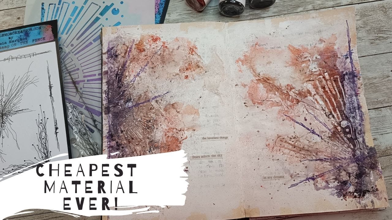 How to easily build  up layers in art journaling