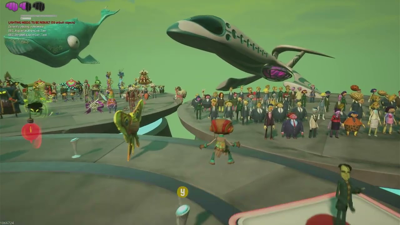 Psychonauts 2 Pre-Release test rooms