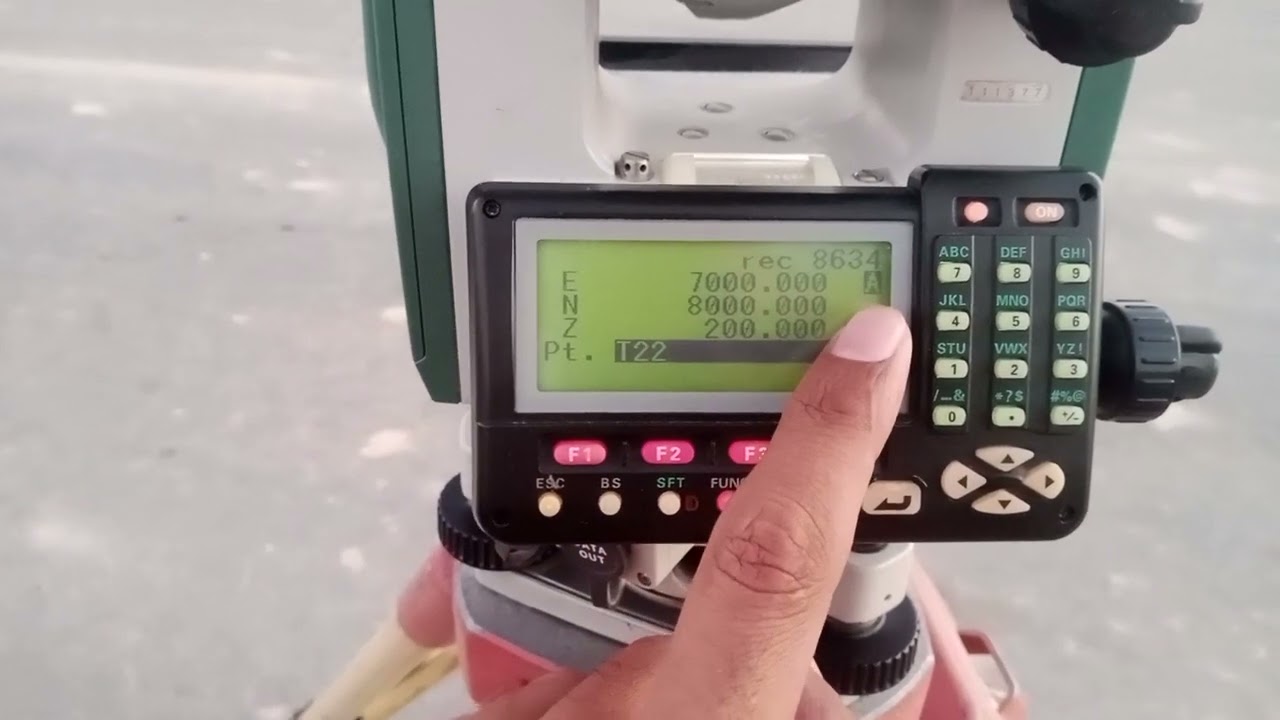 How To Save Manually Coordinates & Level (ENZ) In Sokkia Total Station Set250Rx